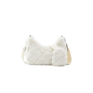 [SOLD] BRAND NEW Call It Spring: white faux fur puffy crossbody bag